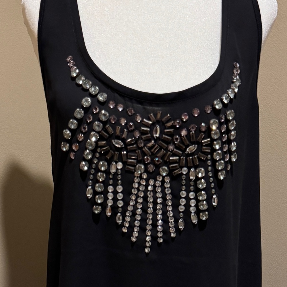 Express Black Embellished Blouse